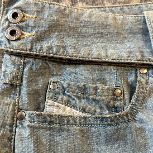 DIESEL INDUSTRY DEMIM MINI SKIRT SIZE 27 - Picture 3 of 12